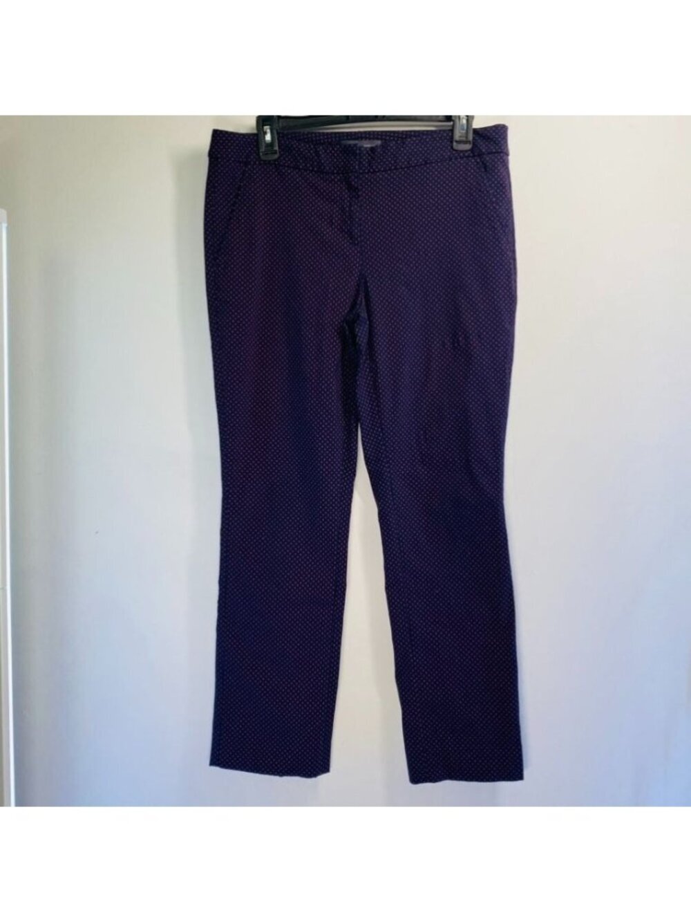 The Limited Exact Stretch Navy Polka Dot Womens Pants Size 8R